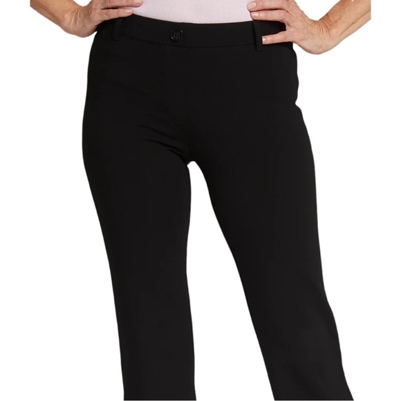 Betabrand Black Yoga Pants Black Leggings Flare Size M - Picture 3 of 13